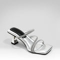 Rhinestone Square Toe Sandals