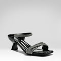 Rhinestone Square-toe Sandals