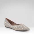 Pearl And Rhinestone Flats