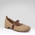 Soft Leather Low-heeled Shoes