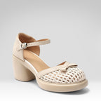 Openwork Closed-toe Sandals