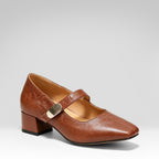 French Square-toe Low-cut Flats