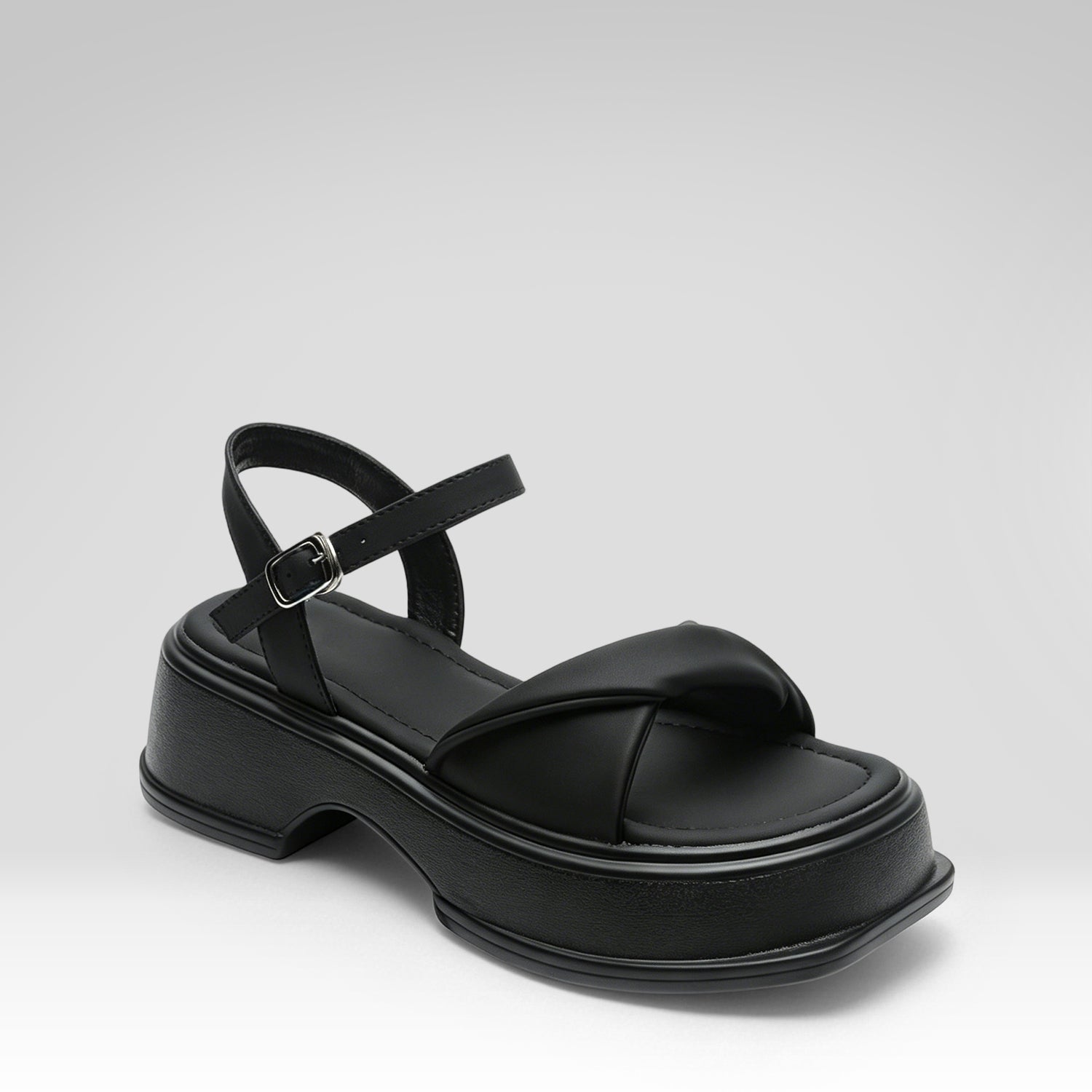 Solid Color Platform Sandals