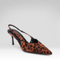 Leopard Print High-heeled Sandals