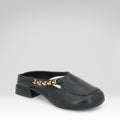 Closed-toe Low-heeled Slippers