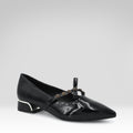 Studded Pointed-toe Flats