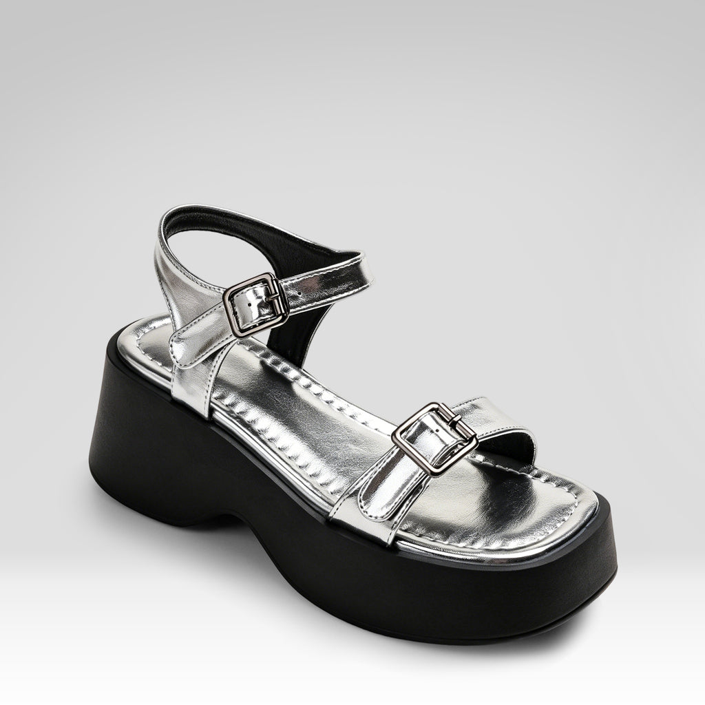 Platform Sandals With A Single Strap