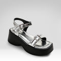 Platform Sandals With A Single Strap