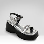 Platform Sandals With A Single Strap
