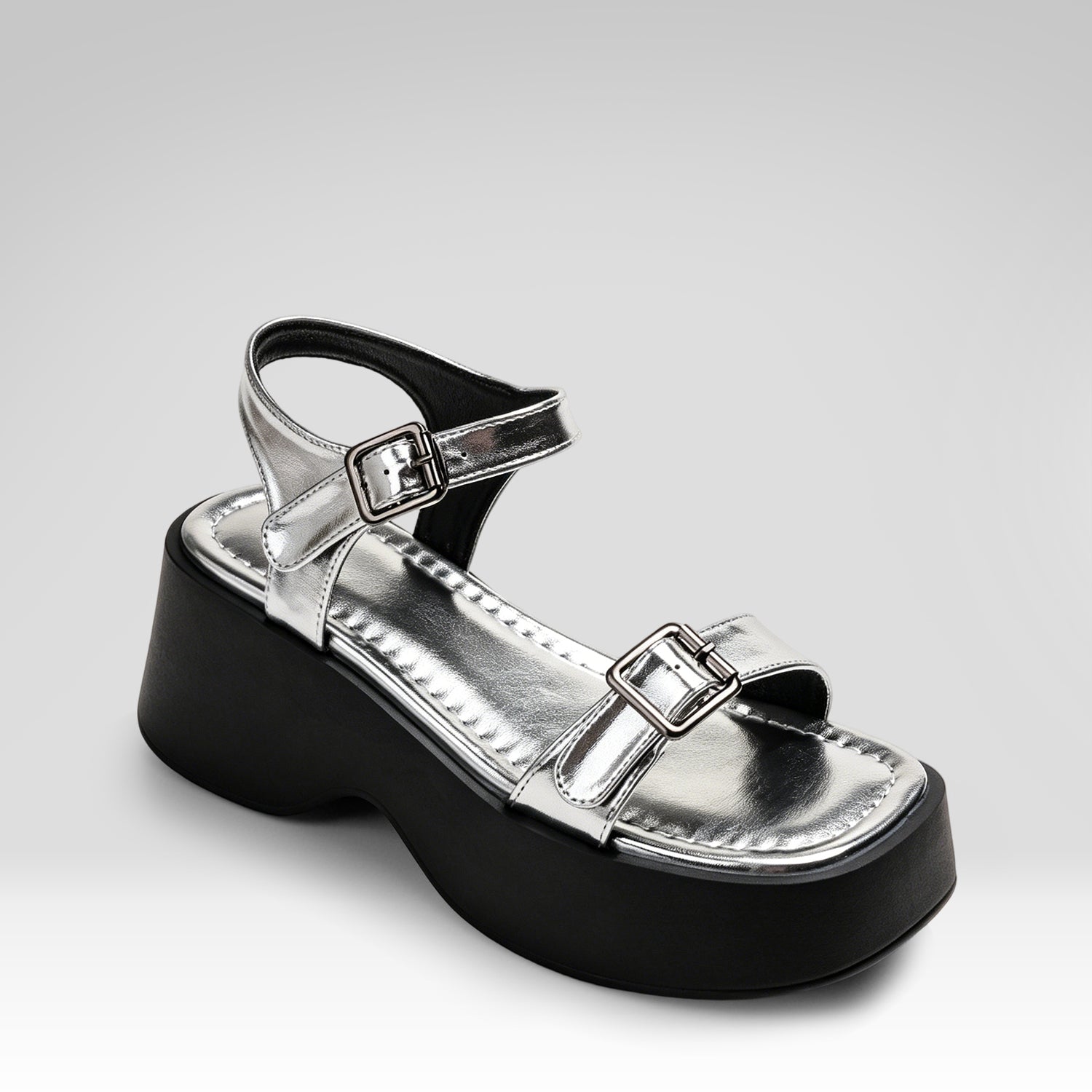 Platform Sandals With A Single Strap