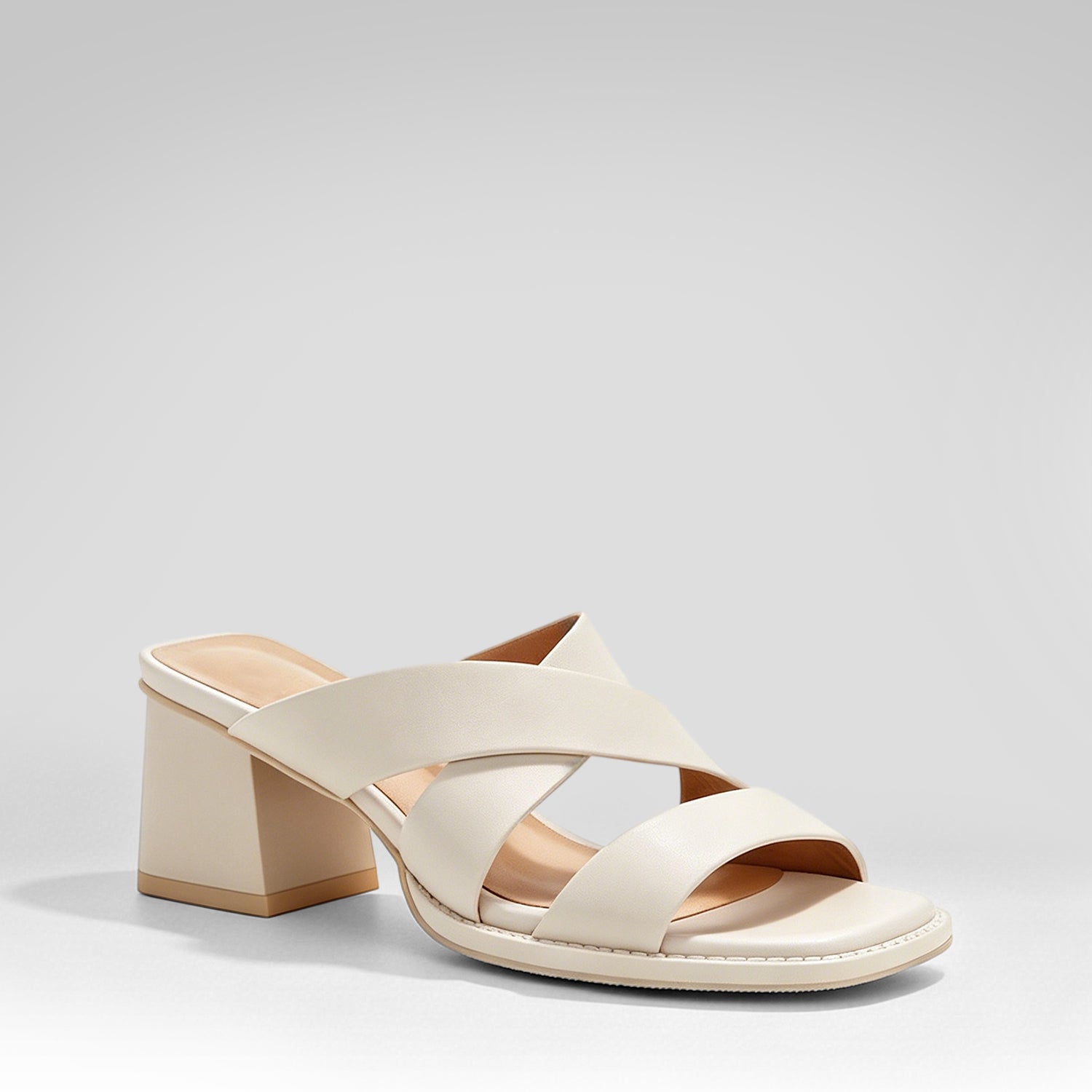 Open-toe Chunky Heeled Sandals