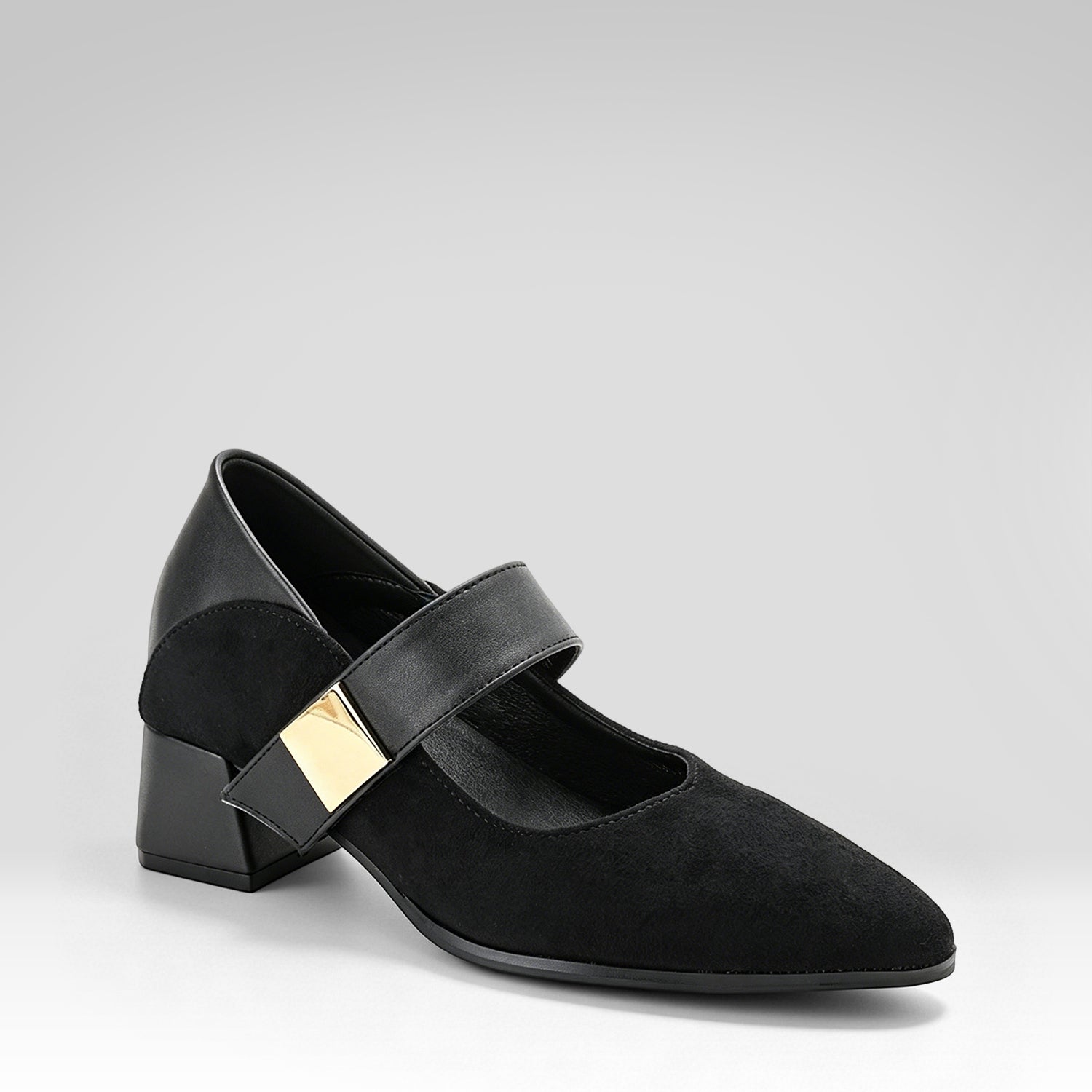 Pointed-toe Mary Jane Shoes