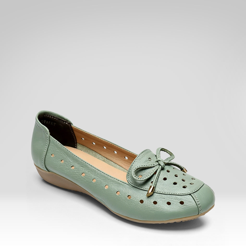 Bow-knot Perforated Shoes