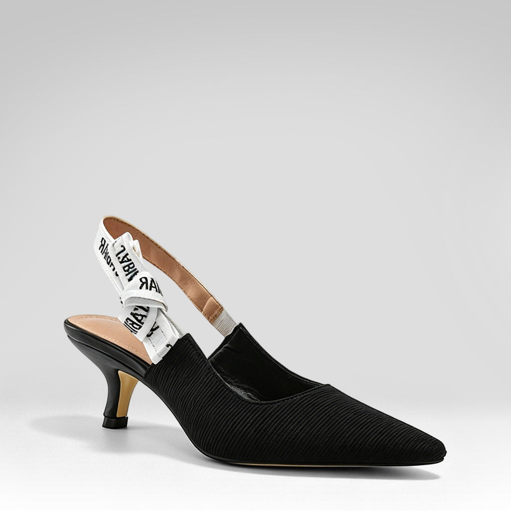 Pointed-toe Letter Sandals