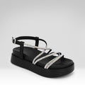 Rhinestone Platform Sandals