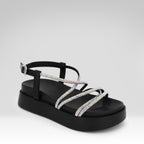Rhinestone Platform Sandals