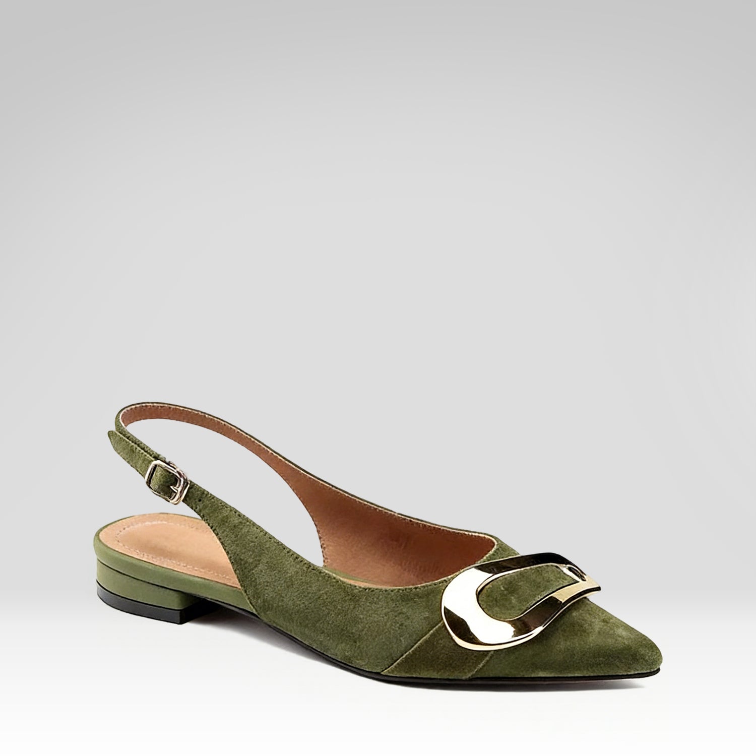 Pointed-toe Flat Sandals