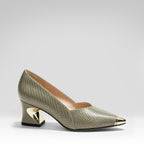 Pointed Snakeskin Flats