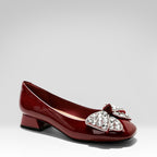 Bow-tie Chunky Heeled Shoes