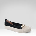 Knitted Breathable Pearl Single Shoes