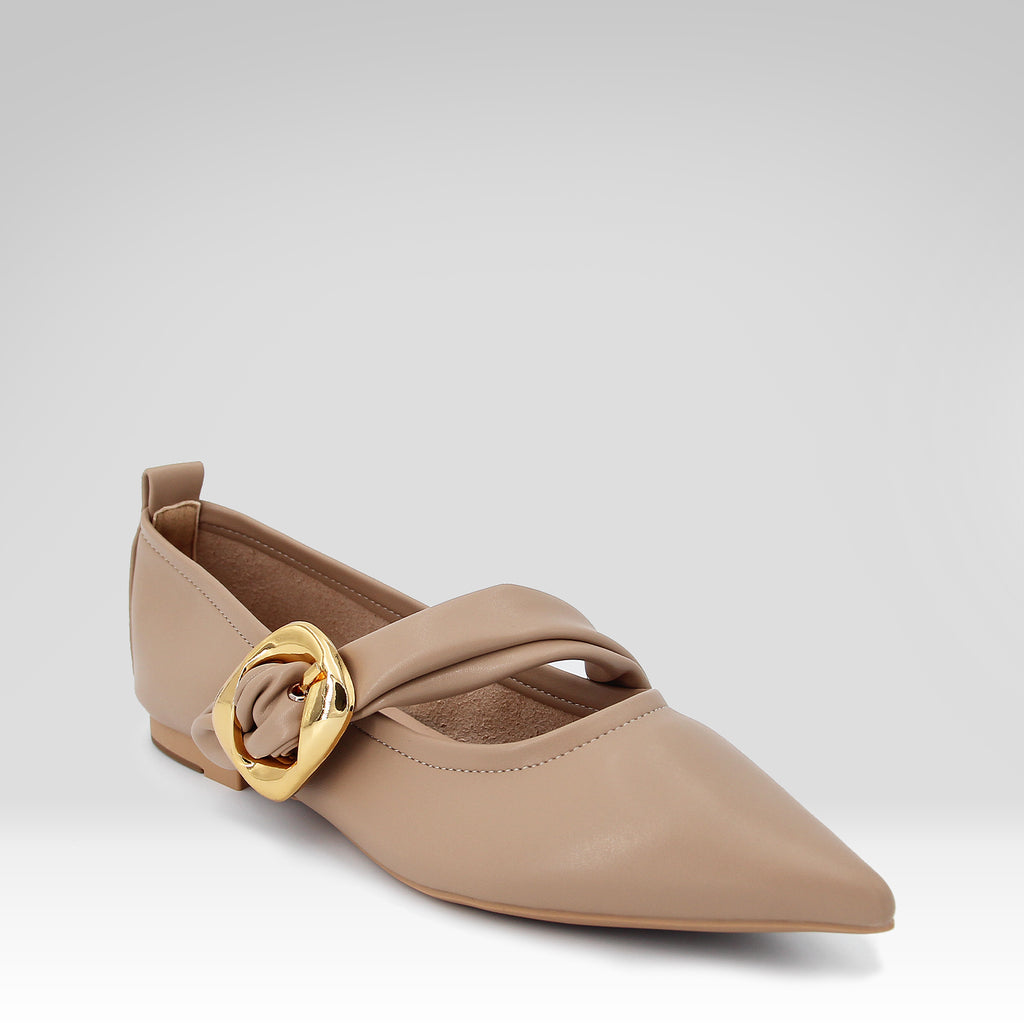 Pointed-toe French-style Low-cut Shoes