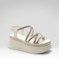 Rhinestone Platform Sandals