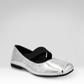 Cross-strap Square-toe Flats