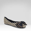 Houndstooth Bow Flats
