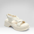 Cross-strap Platform Sandals
