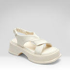 Cross-strap Platform Sandals