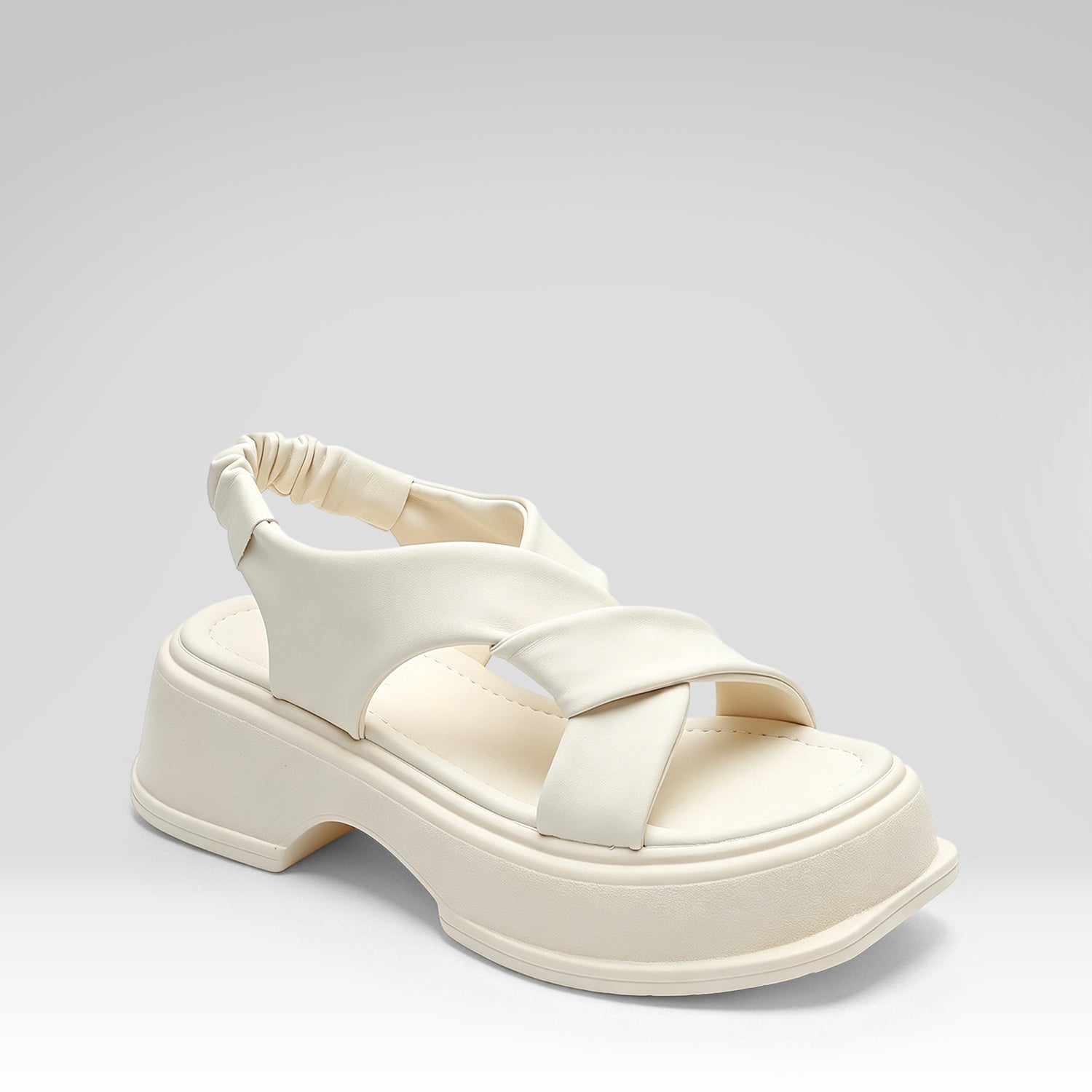 Cross-strap Platform Sandals