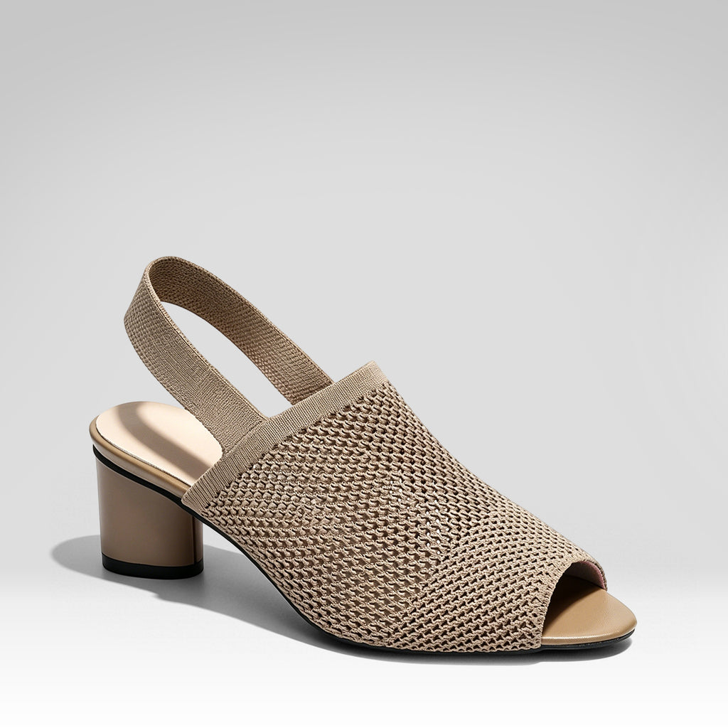Knitted Peep-toe Sandals