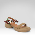 Color-blocked Strappy Sandals