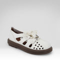 Perforated Leather Casual Shoes