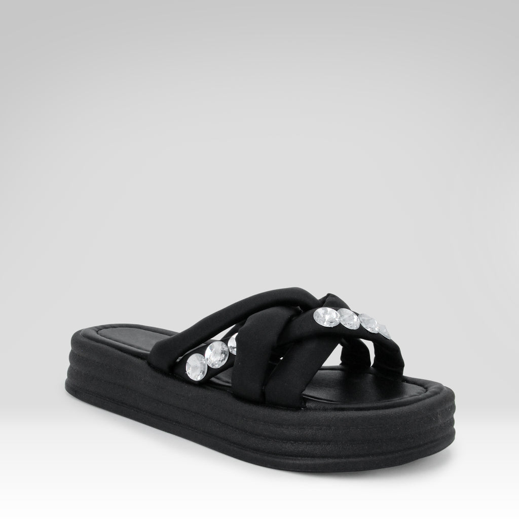 Woven Platform Slippers
