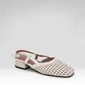 Woven Openwork Closed-toe Sandals